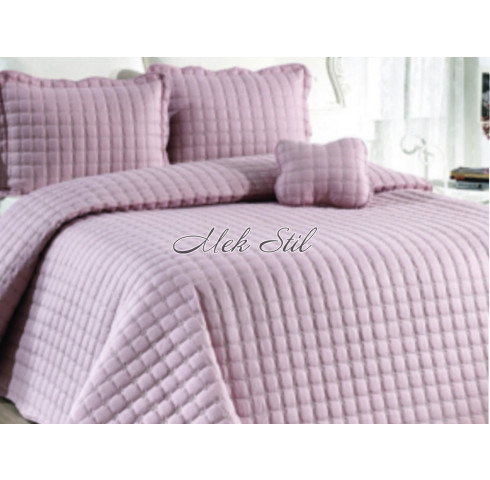 Луксозно покривало за легло цвят светло лилаво